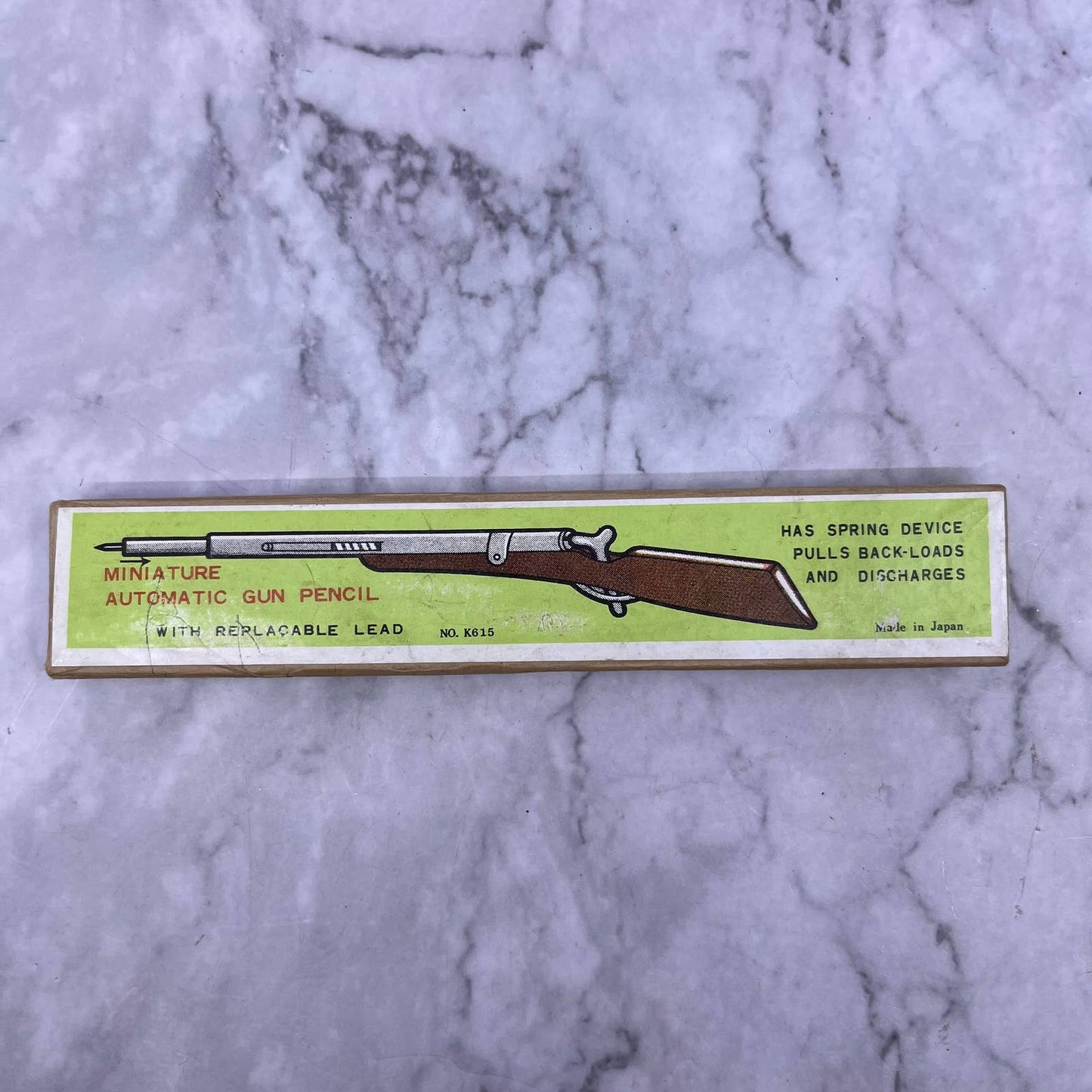 Vintage 6” TOY Gun MECHANICAL PENCIL Spring Loaded WORKS West Bend IA TJ3