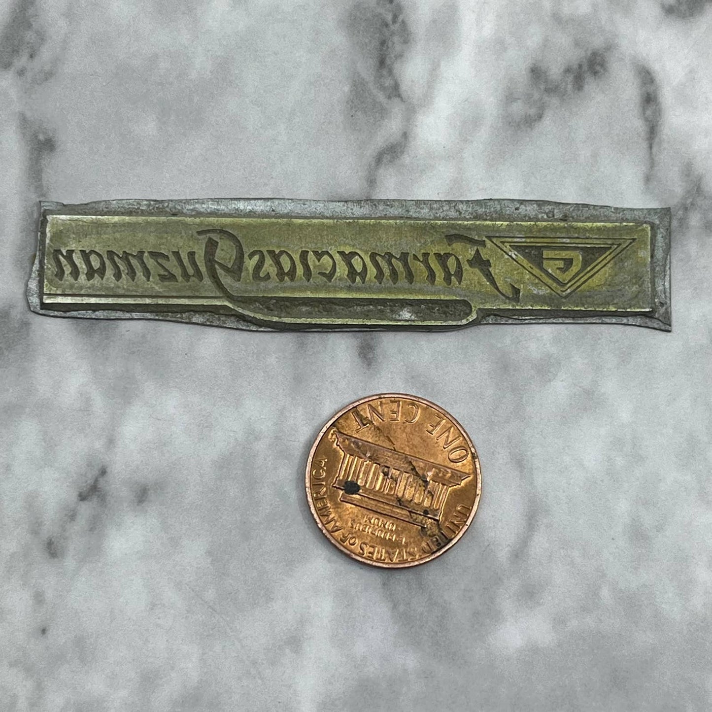 Vintage Printing Letterpress Printers Block Plate Farmacias Guzman TJ515