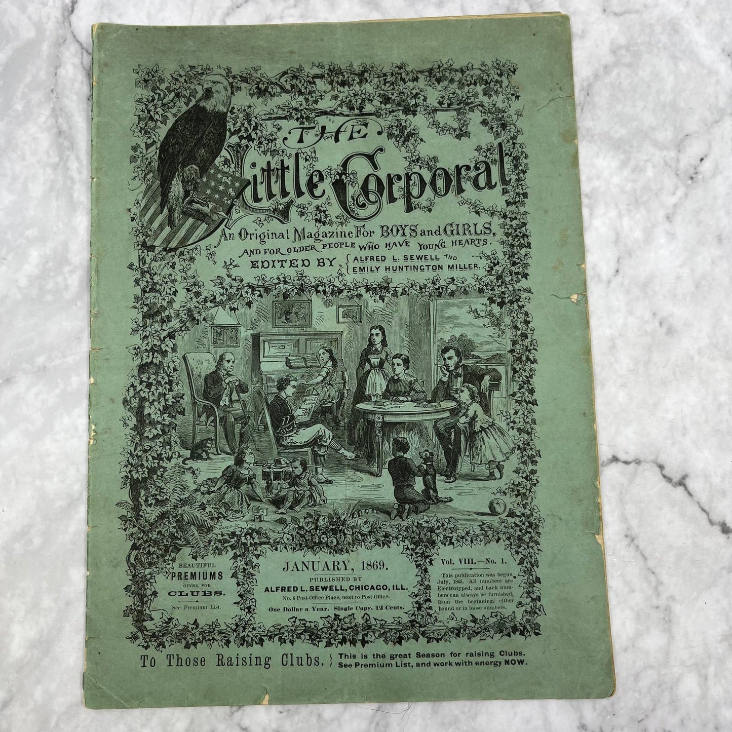 1869 Jan - The Little Corporal Original Magazine For Boys And Girls TB5