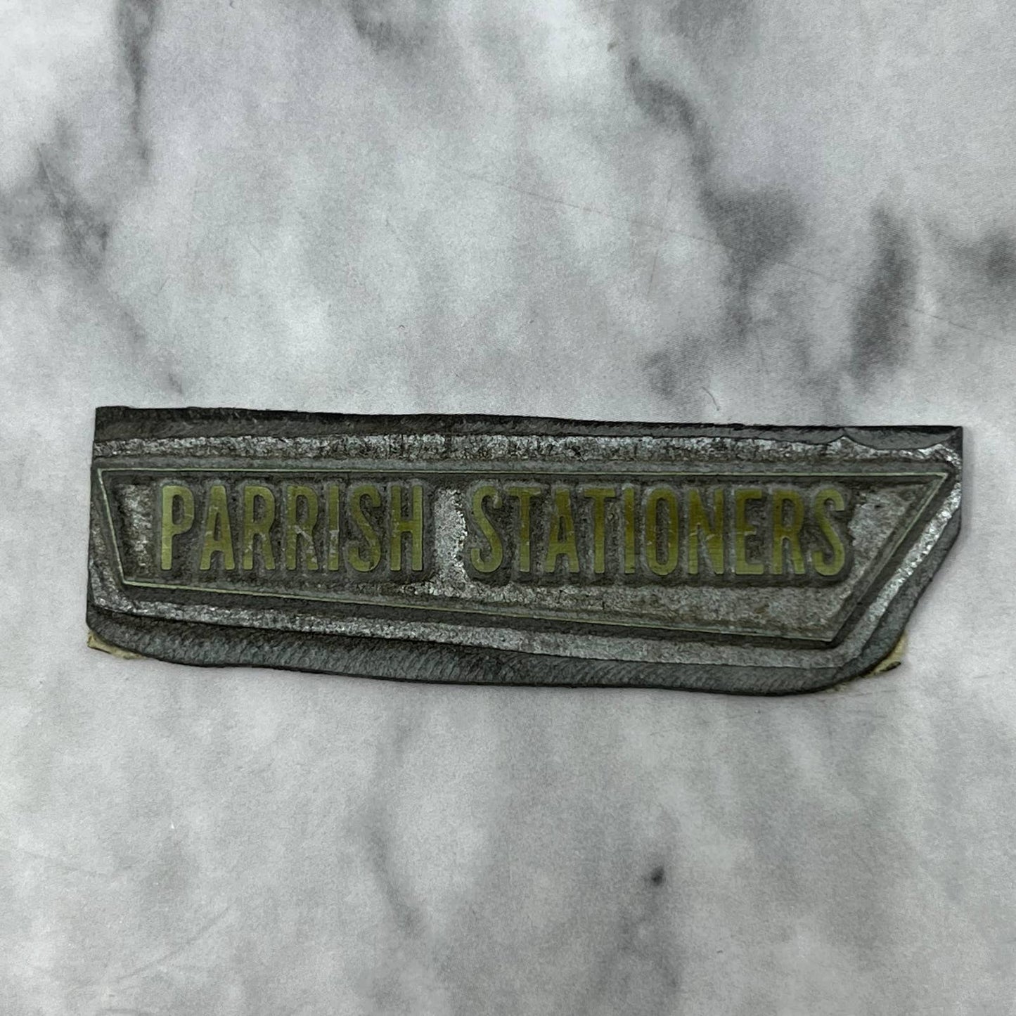 Vintage Printing Letterpress Printers Block Plate Parrish Stationers TJ511