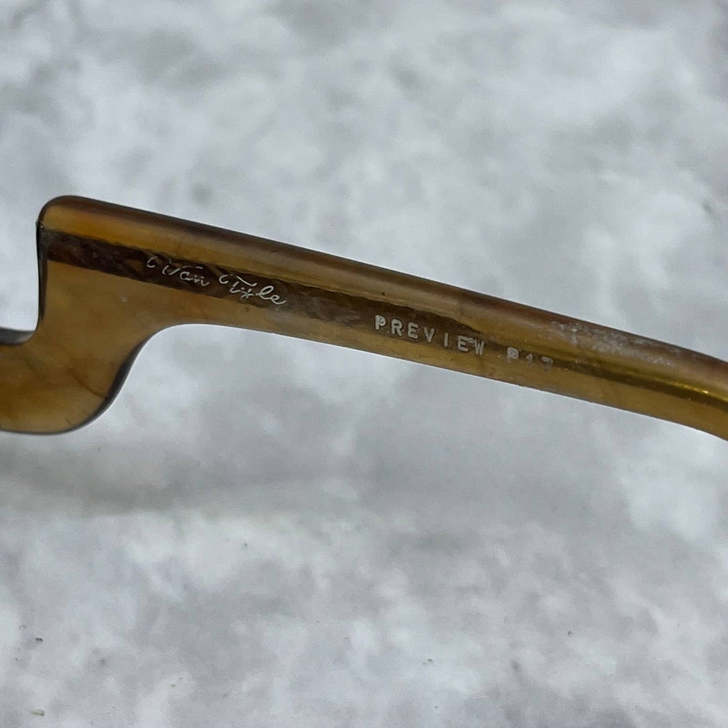 1970s Retro Oversize Van Tyle Drop Frame Tortoise Eyeglasses 5 1/2“ SE9