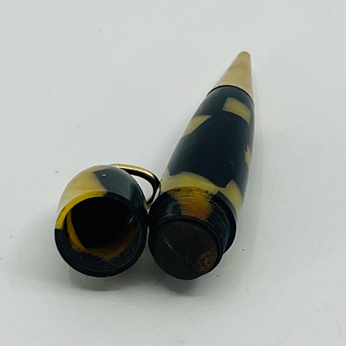 1930s Sheaffer Bridge Golf Ring Top Mechanical Pencil Marble Celluloid SC4
