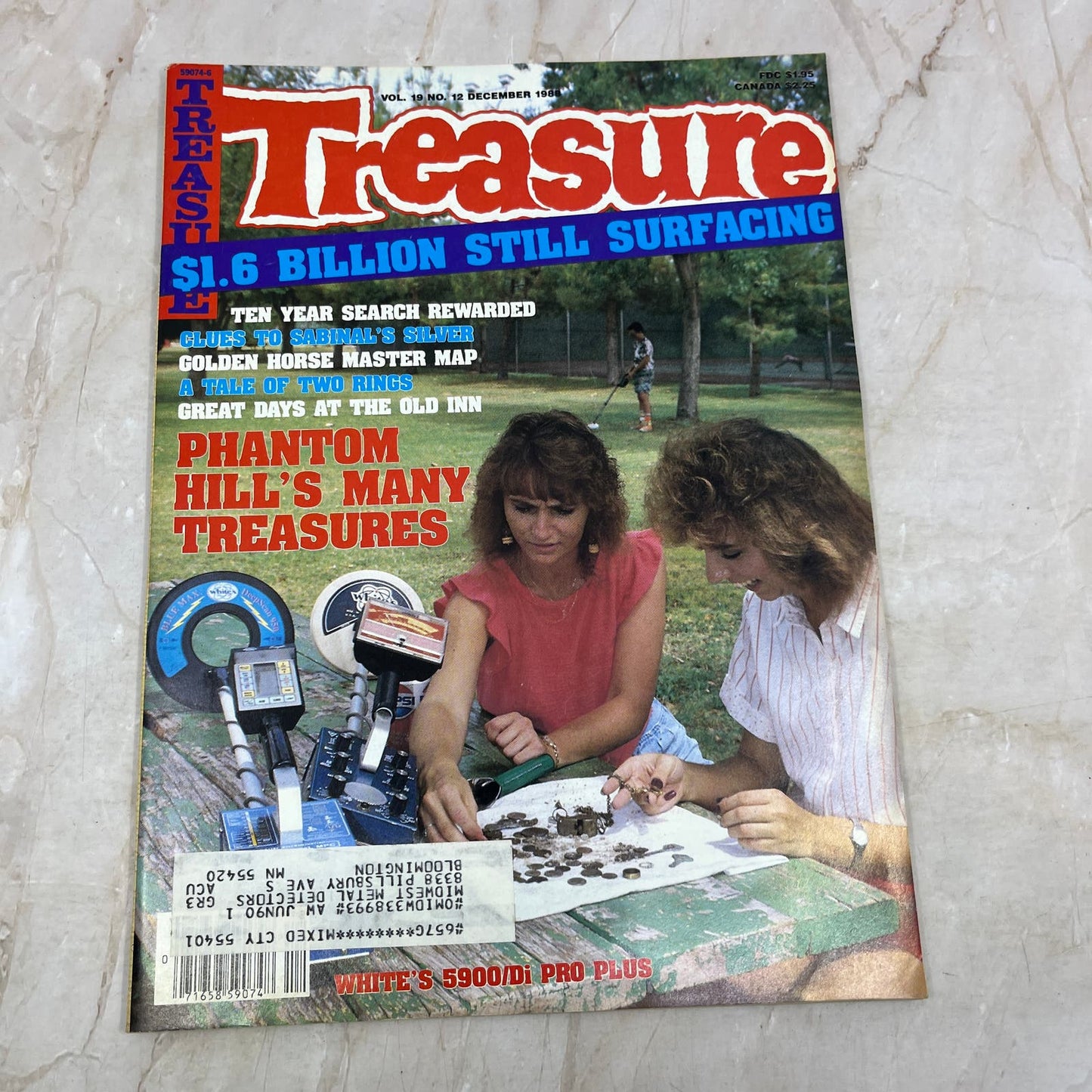 1988 Dec - Treasure Magazine - Treasure Hunting Prospecting Metal Detector M16