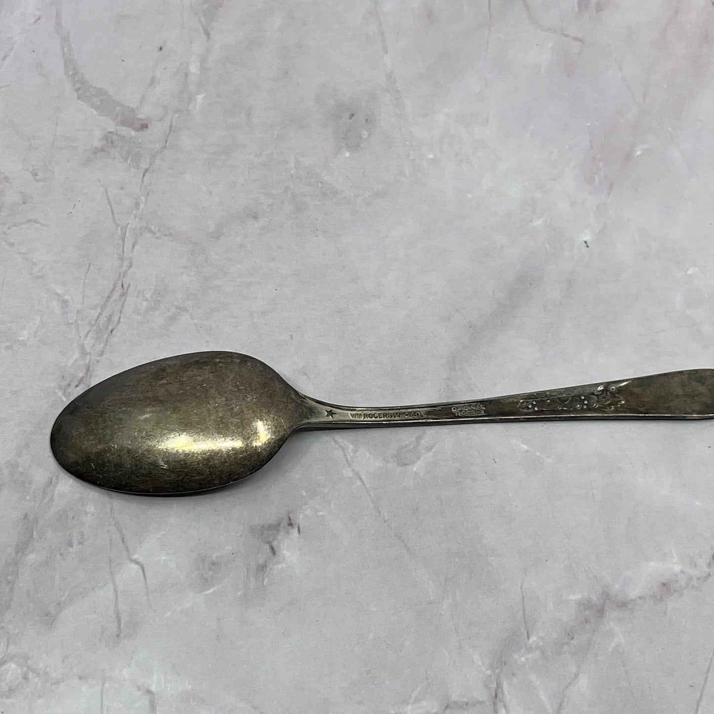 Wm Rogers Priscilla Youth Spoon 6" Vintage Silverplate TC5-OS-25