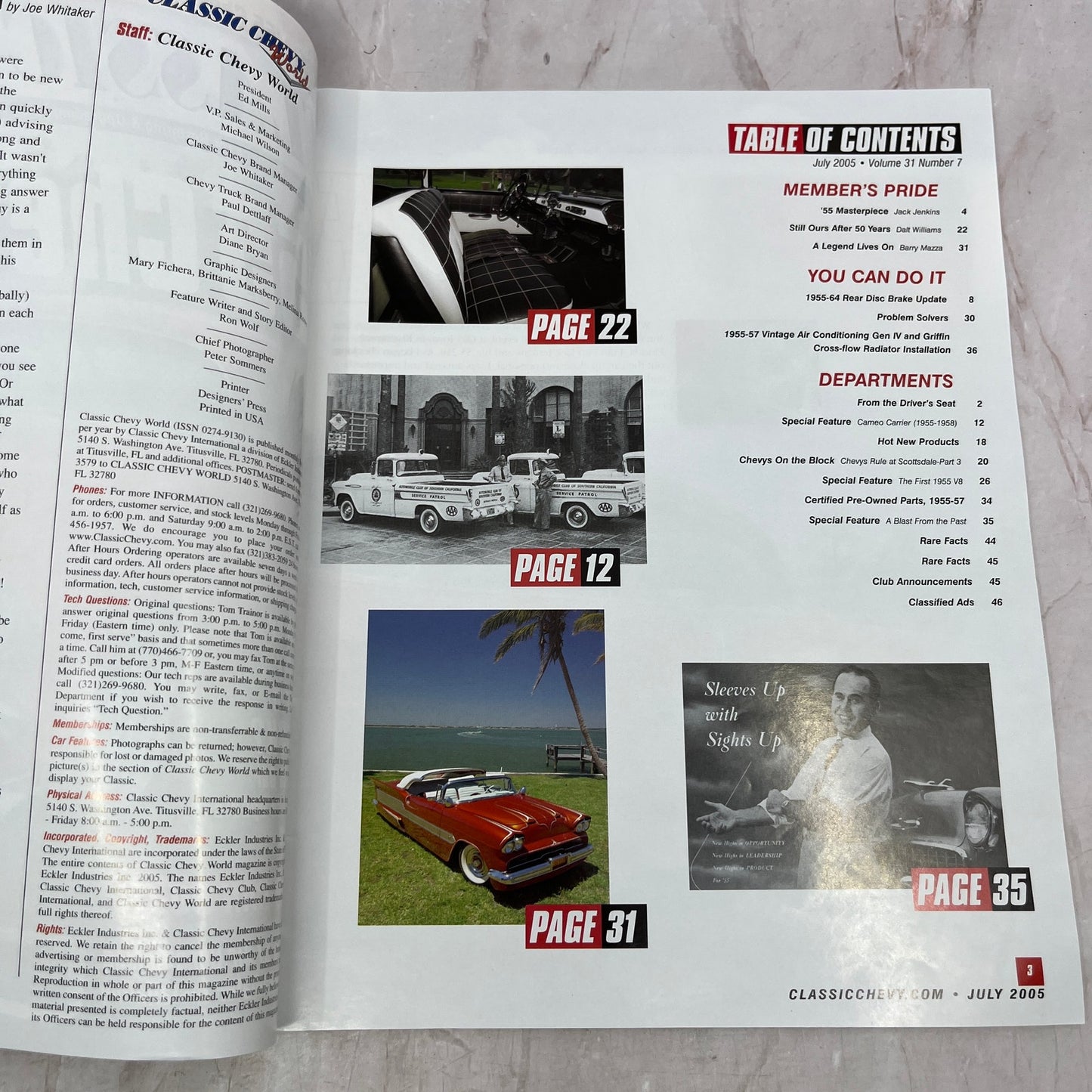 Masterpiece Red '55 Jack Jenkins SC - Classic Chevy World Magazine Jul 2005 M29