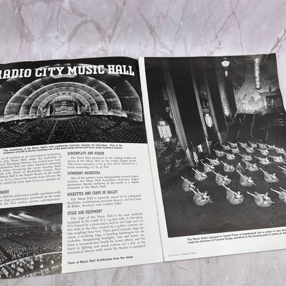 1940s Radio City Music Hall Pictorial Souvenir Booklet TJ5-E1