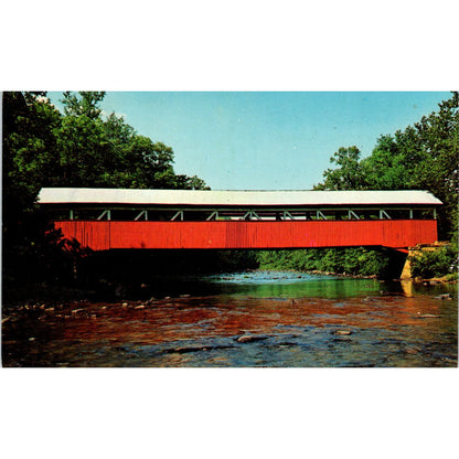 Lower Humbert Bridge Kingwood Pennsylvania Covered Bridge Postcard PB13
