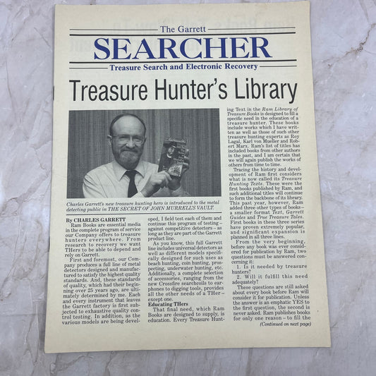 1989 Jan - The Garrett Searcher Newsletter Treasure Hunting Metal Detectors M20