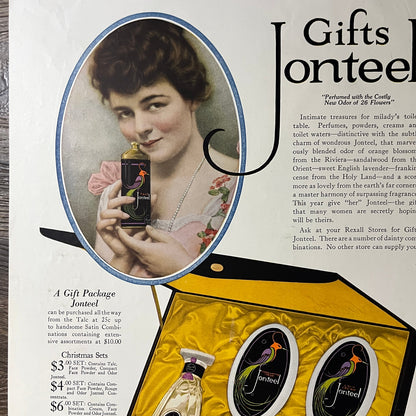 Gifts Jonteel Perfumes Vintage Magazine Ad 10x16 V7