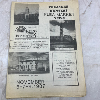 1987 Treasure Hunters Flea Market News Newsletter Paper Deming NM M20