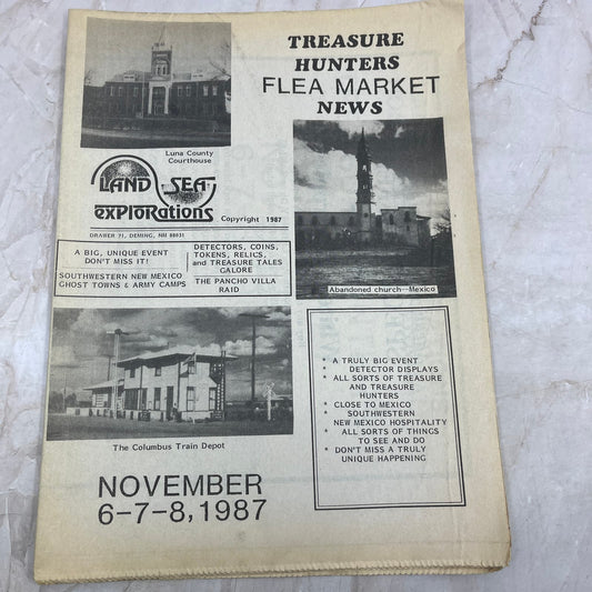 1987 Treasure Hunters Flea Market News Newsletter Paper Deming NM M20