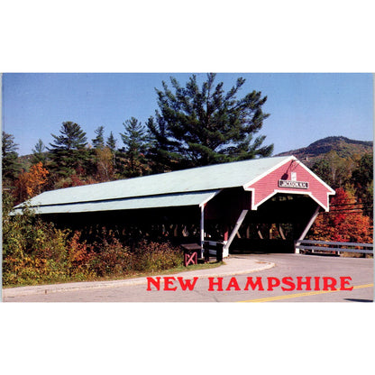 Jackson Bridge Ellis River New Hampshire Covered Bridge Postcard PC3