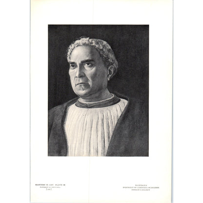 Portrait of Cardinal Scarampi -  Mantegna c1905 Art Print D15