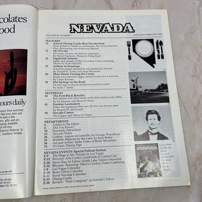 1989 Feb Nevada Magazine - Real Nevada Food Dining Guide M19
