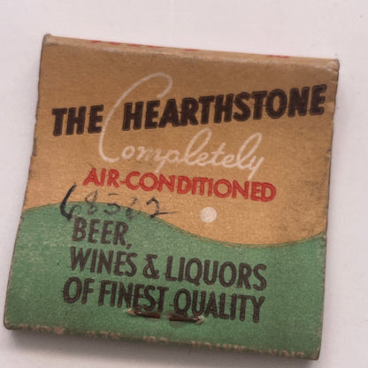 The Hearthstone Steaks 680 Maple Ave Hartford Vintage Matchbook Cover TB8-MB2-8