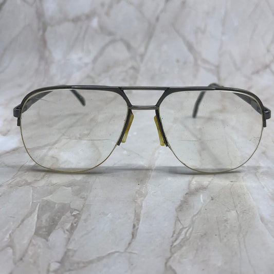 Retro Men’s Half Rim Silver Tone Aviator Sunglasses Eyeglasses Frames TD7-G6-5