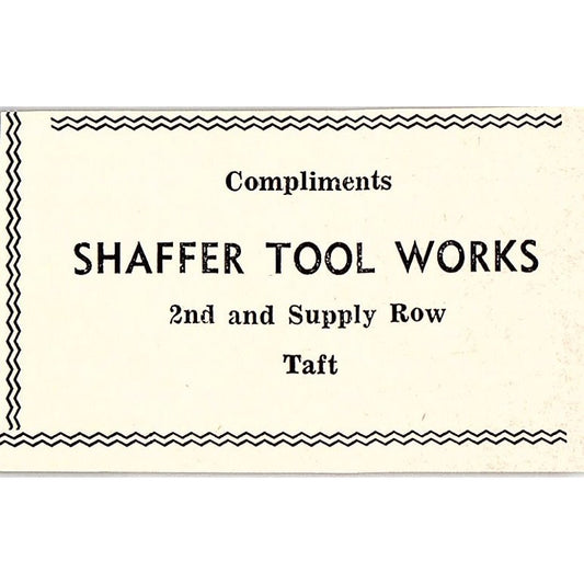 Shaffer Tool Works, Taft Heights Liquor, Charles Liquor Taft CA c1965 Ad AF8-S22