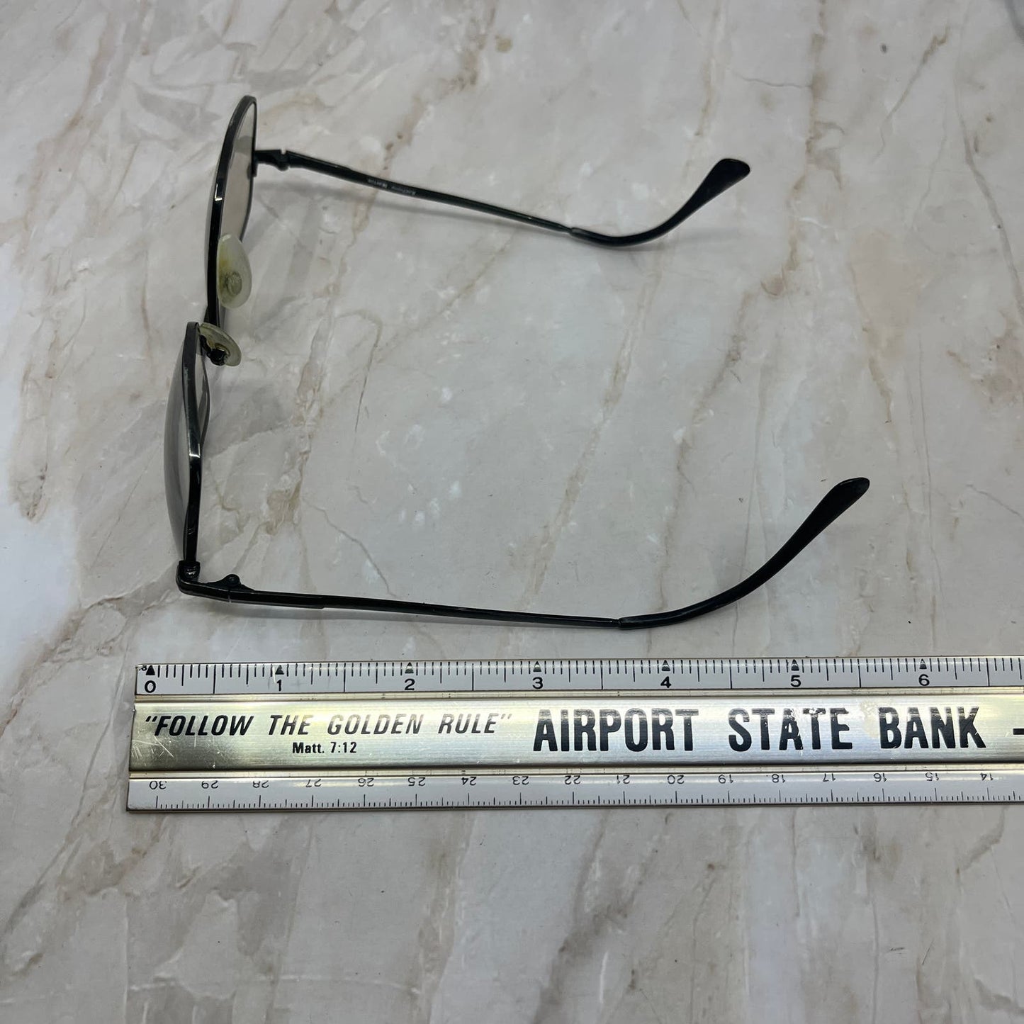 Retro Anthony Martin Trooper 05 Black Aviator Sunglasses Eyeglasses TD7-G4-2