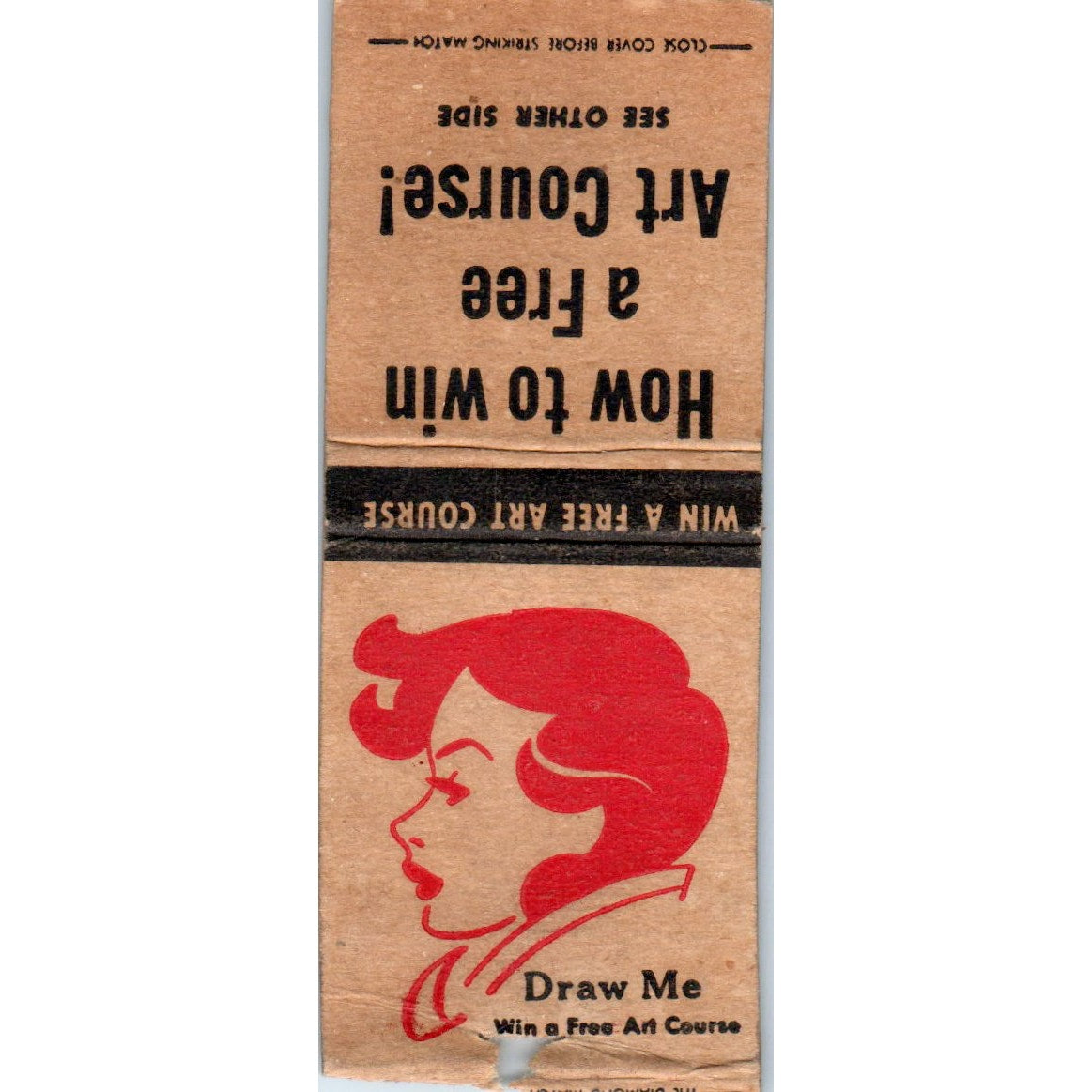 Learn to Draw Art Instruction Inc Minneapolis Vintage Matchbook Cover SD2-Y1