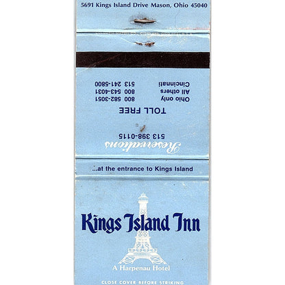 Kings Island Inn Mason Ohio Vintage Matchbook TB6-MB2-12