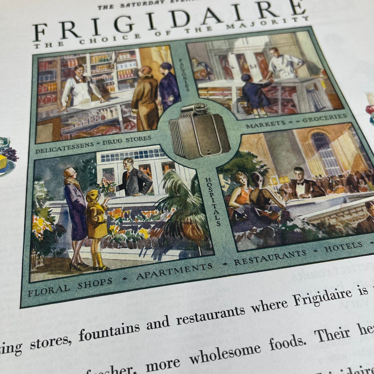 General Motors Frigidaire Electric Refrigerators 1928 Advertisement FL6-8
