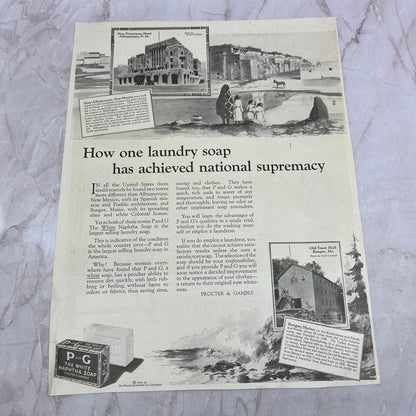 Naptha Soap Town Hall Bangor ME Franciscan Hotel Albuquerque NM 1924 Ad FL6-11