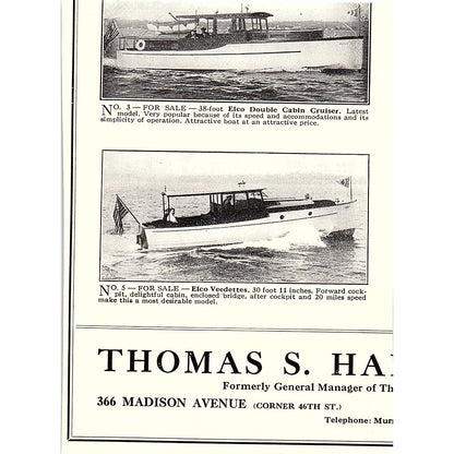 Francis B. Cooke Cruising Chats New York City 1932 Ad AG2-M17