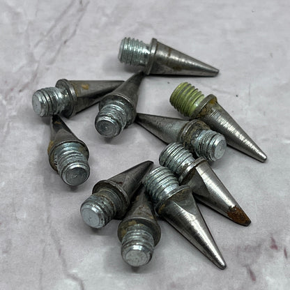 Lot of 10 Vintage Metal Cleat Spikes 1/2" SE2