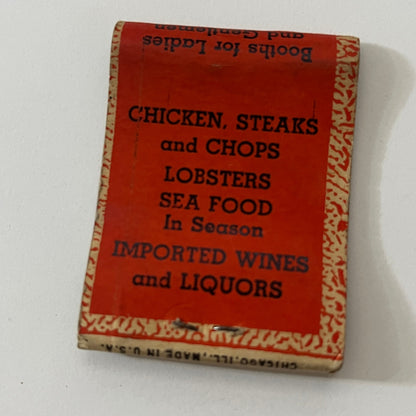 Broad St. Cafe Inc N.B. Otto Boston MA Vintage Matchbook Cover TB6-MB1-1