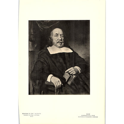 Portrait of a Man - Maes - 1908 Litho Art Print AF5-5
