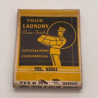 Superior Laundry E. Stockwell Vintage Matchbook Cover TB8-MB2-7