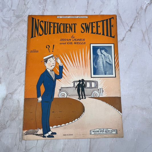Insufficient Sweetie Isham Jones Gil Wells Antique Sheet Music Ti5