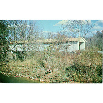 Brown County Ohio Byrd Twp #18 Covered Bridge Postcard PB10