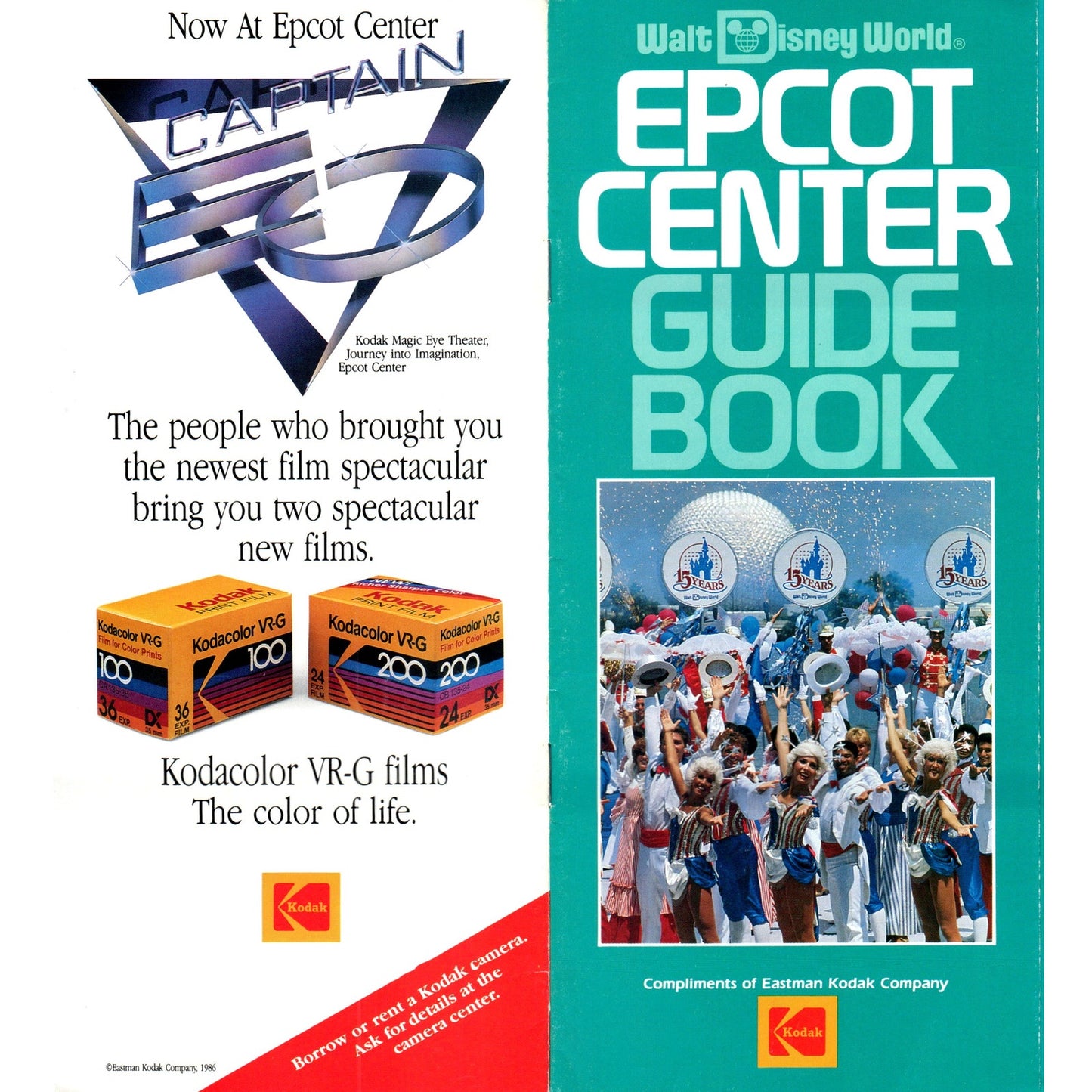 1980s Walt Disney World Epcot Center Guide Book TF4-BA