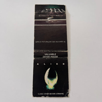 Alien Motion Picture Souvenir Vintage Matchbook Cover TB6-MB2-1