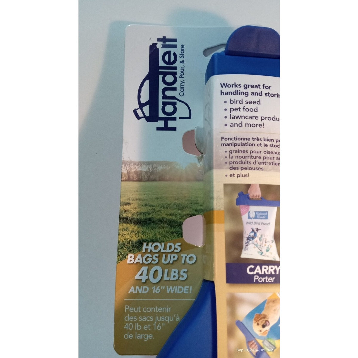 Handle It Bag Clip Plastic Multi-Use Handle To Carry and Pour Bags NEW TA5