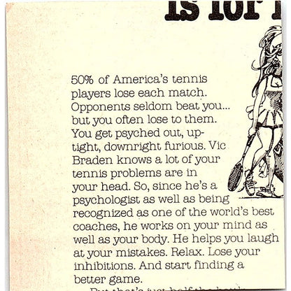 Soaring Eagles Tennis Camp of Elmira College NY Patricia Dudas 1977 Ad AF3-Q3