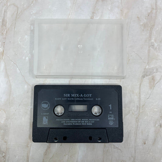 Sir Mix-a-Lot Baby’s Got Back / Cake Boy Single (NO JACKET) Cassette Tape TH9-T1
