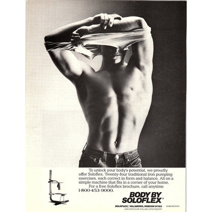 Body By Soloflex Hillsboro Oregon 1984 Ad AF8-5