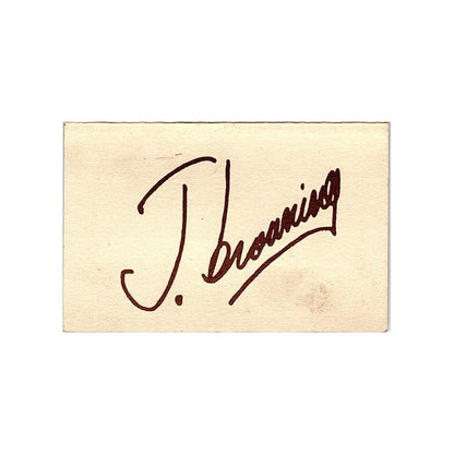 J. Browning Floral Arts Ken Heflin Jim Browning Houston Vtg Business Card TH2-B2