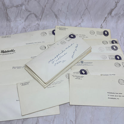 1950s Huge Lot of Philadelphia Iron Works PA Postal Cover Envelopes TG7-EB1