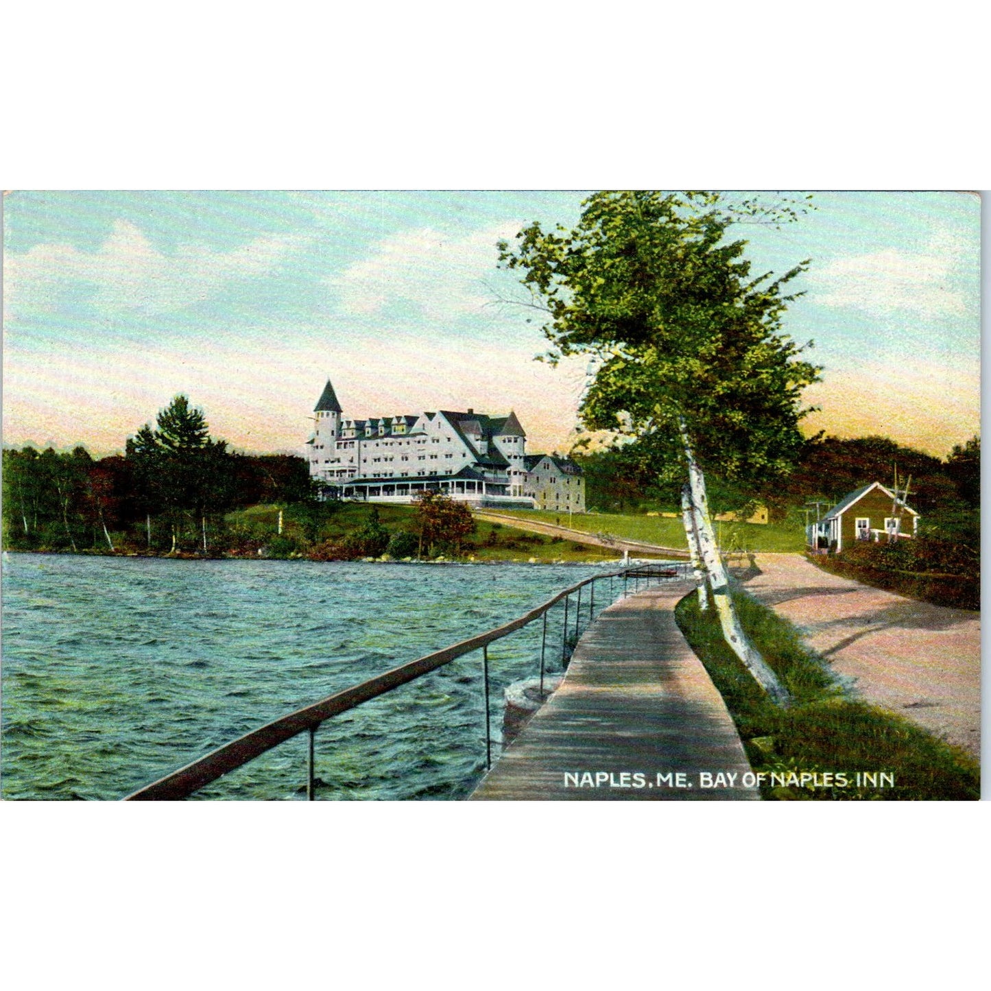 c1910 Bay of Naples Inn, Naples Maine Original Postcard PC10