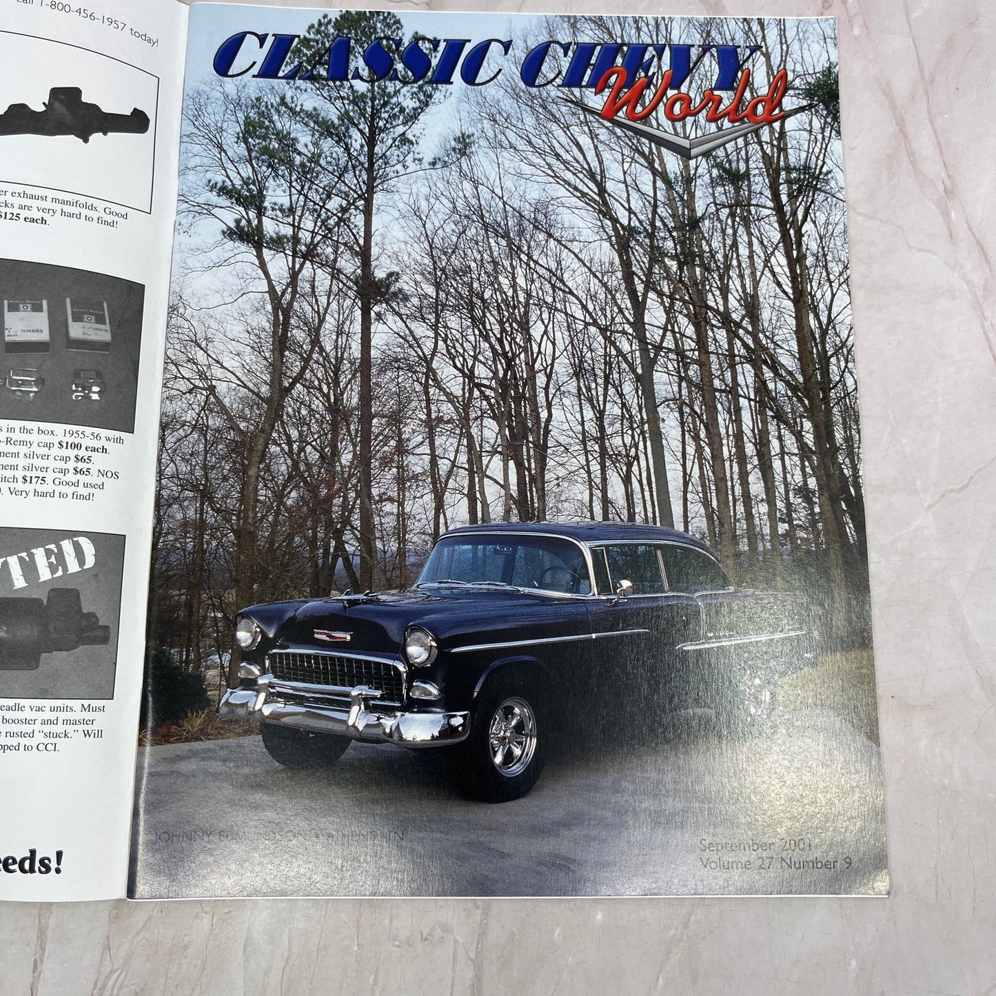 Johnny Edmundson Athens TN - '55, '56, '57 Classic Chevy World - Sep 2001 M30