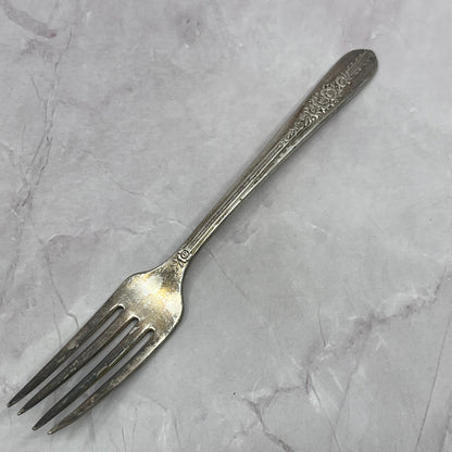1939 Nobility Plate Royal Rose Dinner Fork 7.5" Vintage Silverplate TC5-OS-13