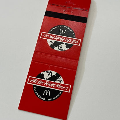 McDonalds - All The Right Moves All Around The World Matchbook Cover TB6-MB1-14