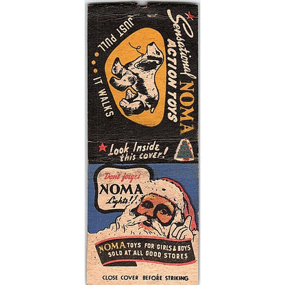Noma Lights and Action Toys Santa Christmas Vintage Matchbook Cover SC7-Y9