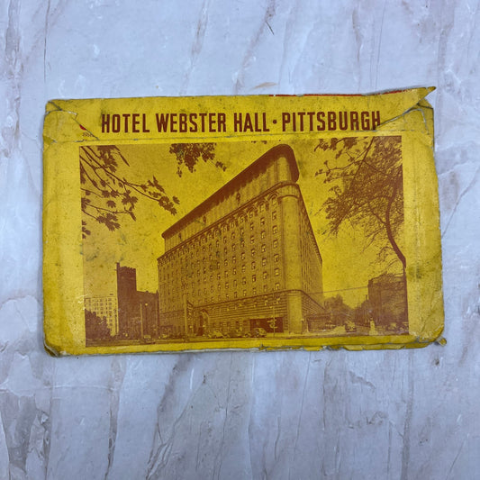 Hotel Webster Hall Pittsburgh PA Vintage Souvenir Folder Book Views TI8-S2