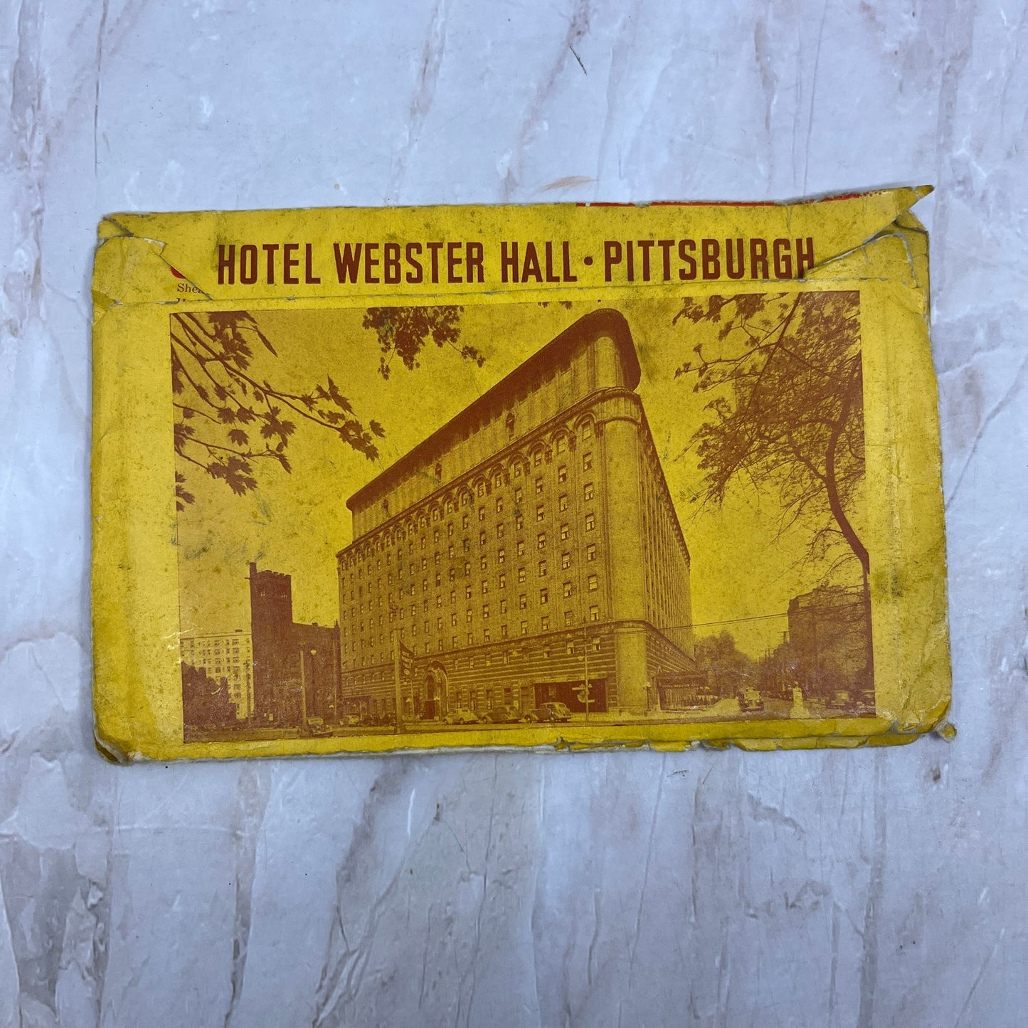Hotel Webster Hall Pittsburgh PA Vintage Souvenir Folder Book Views PXS