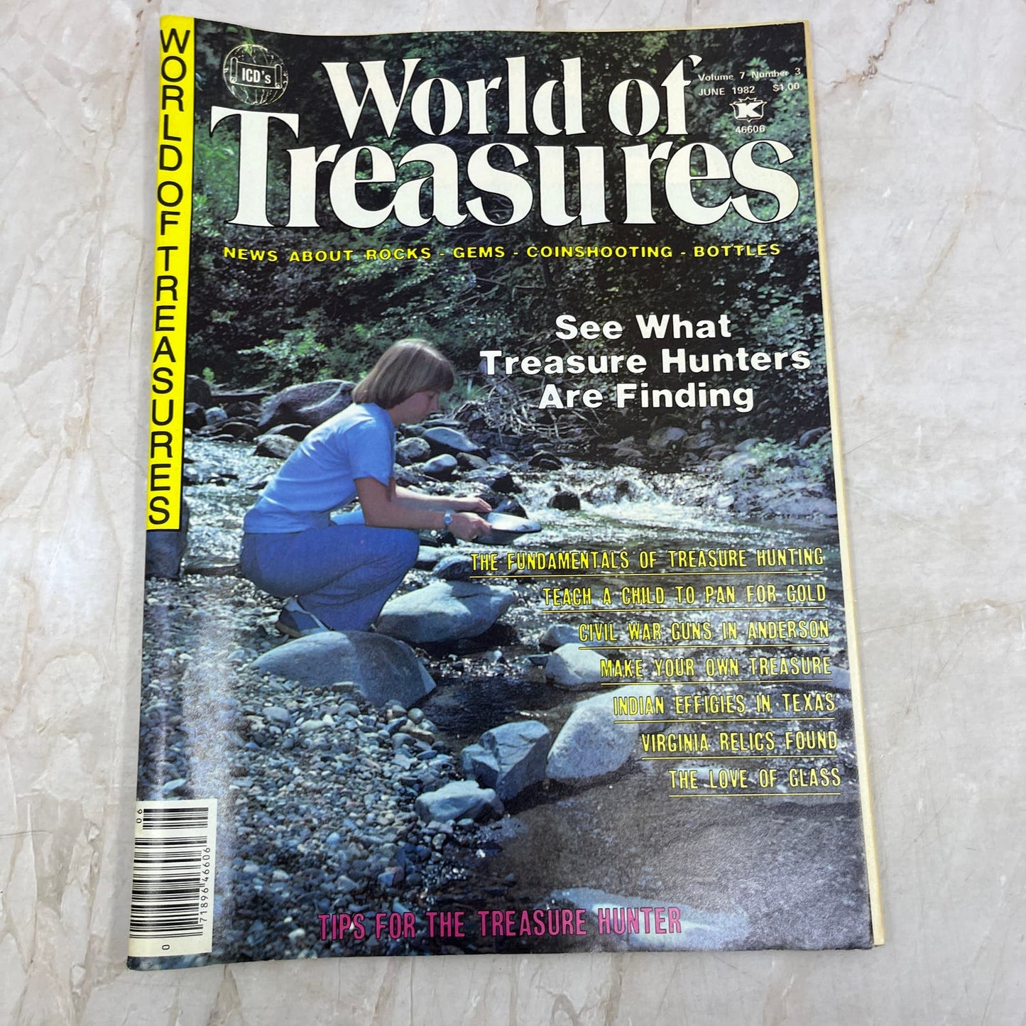 1982 June - ICD World of Treasures Magazine - Treasure Hunting Gold Rocks M16