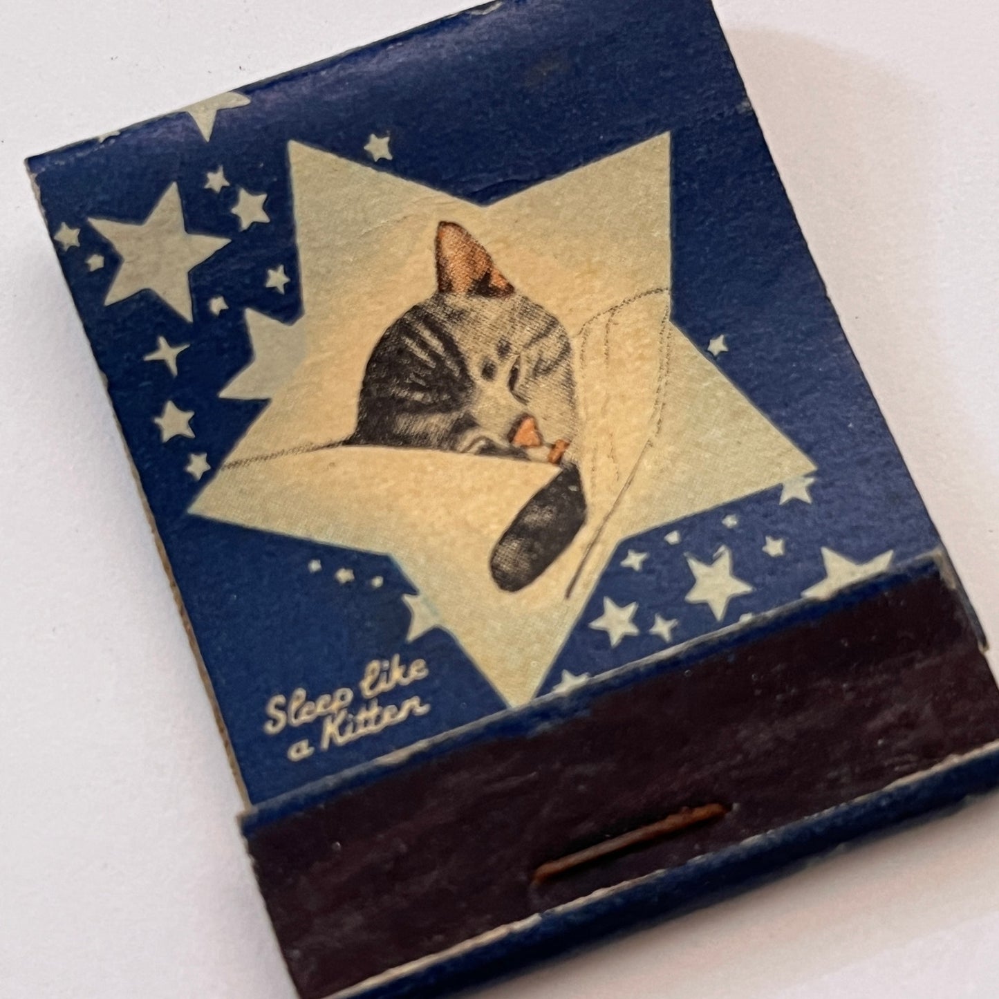Sleep Like a Kitten - Chesapeake & Ohio Lines Vintage Matchbook Cover TB8-MB3-5